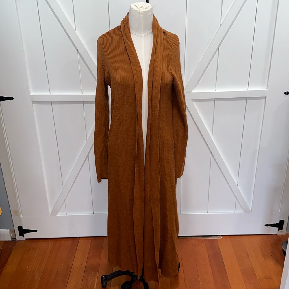 JustFab Long Women's Rust Caridgan